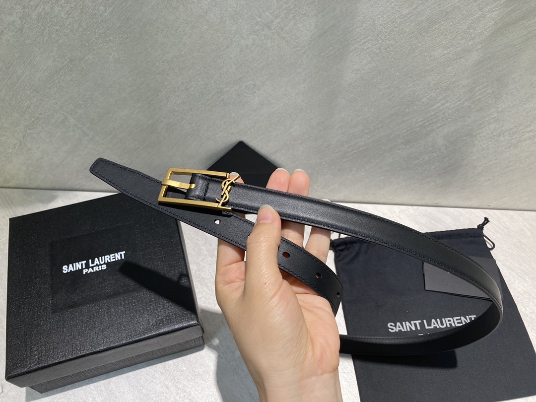Bagsaaa Y51 Cassandra Belt Black 2cm