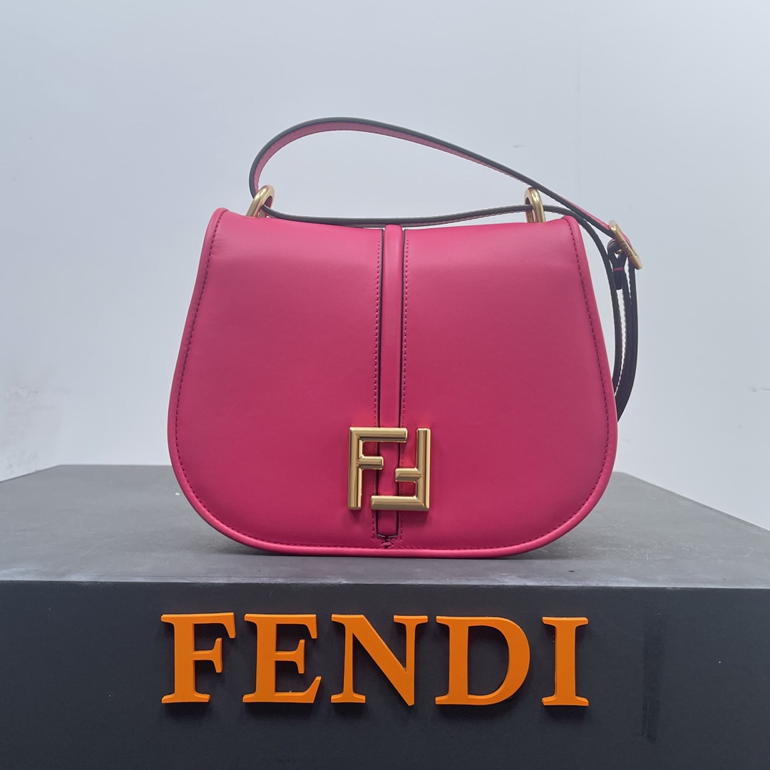 Bagsaaa F**di Cmon Pink leather bag - 25x20x7cm