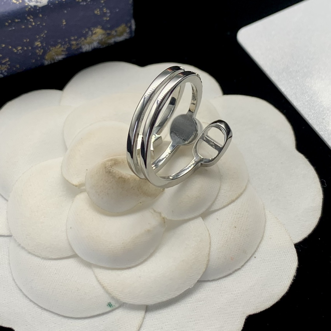 Bagsaaa D10r Montaigne Silver Ring