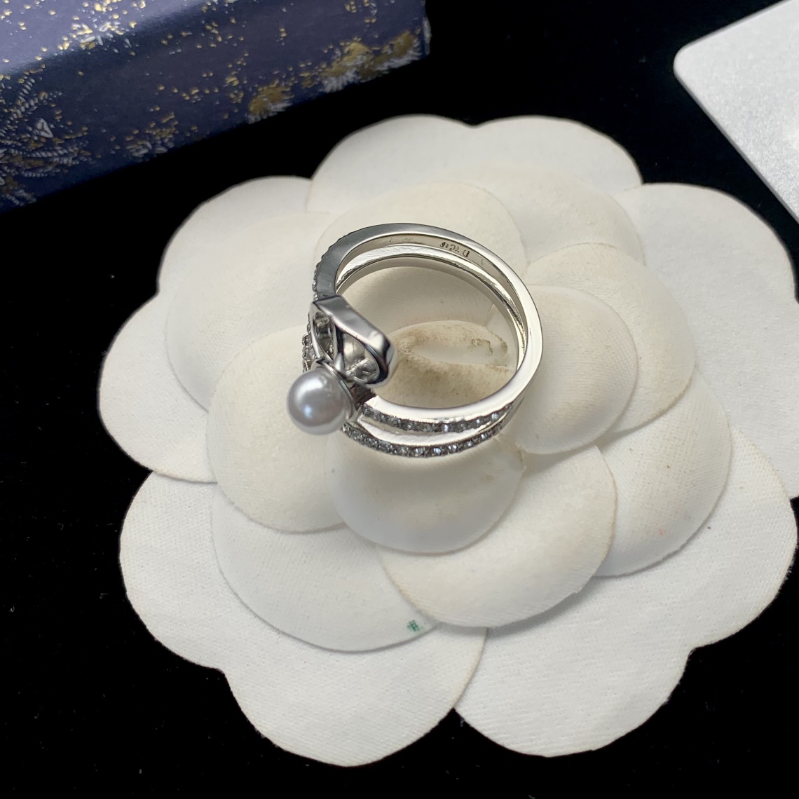 Bagsaaa D10r Montaigne Silver Ring
