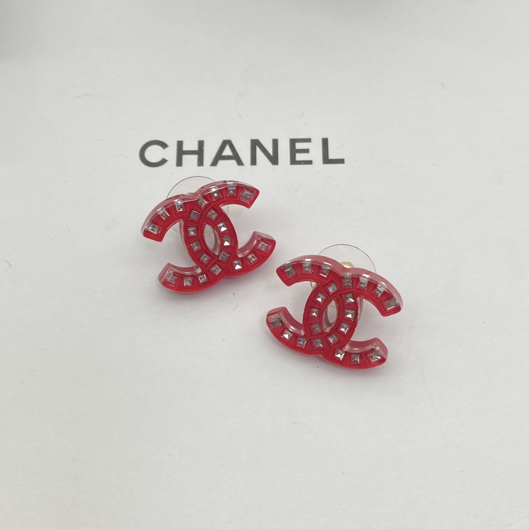 Bagsaaa Ch**el CC Logo Stud Earrings