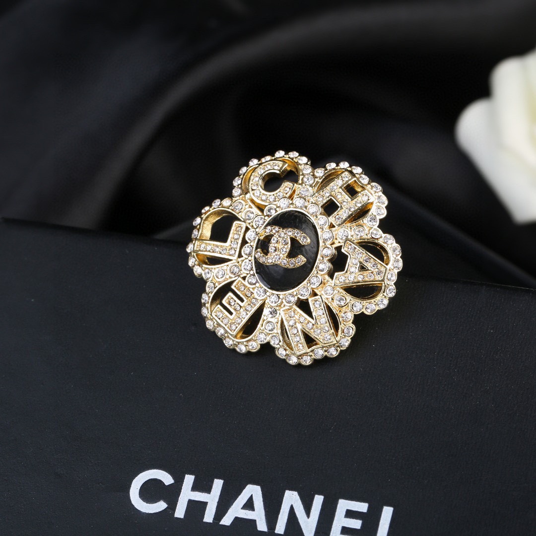 Bagsaaa Ch**el Black Brooch
