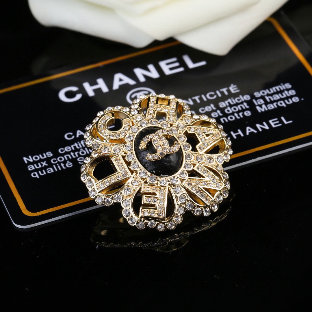 Bagsaaa Ch**el Black Brooch