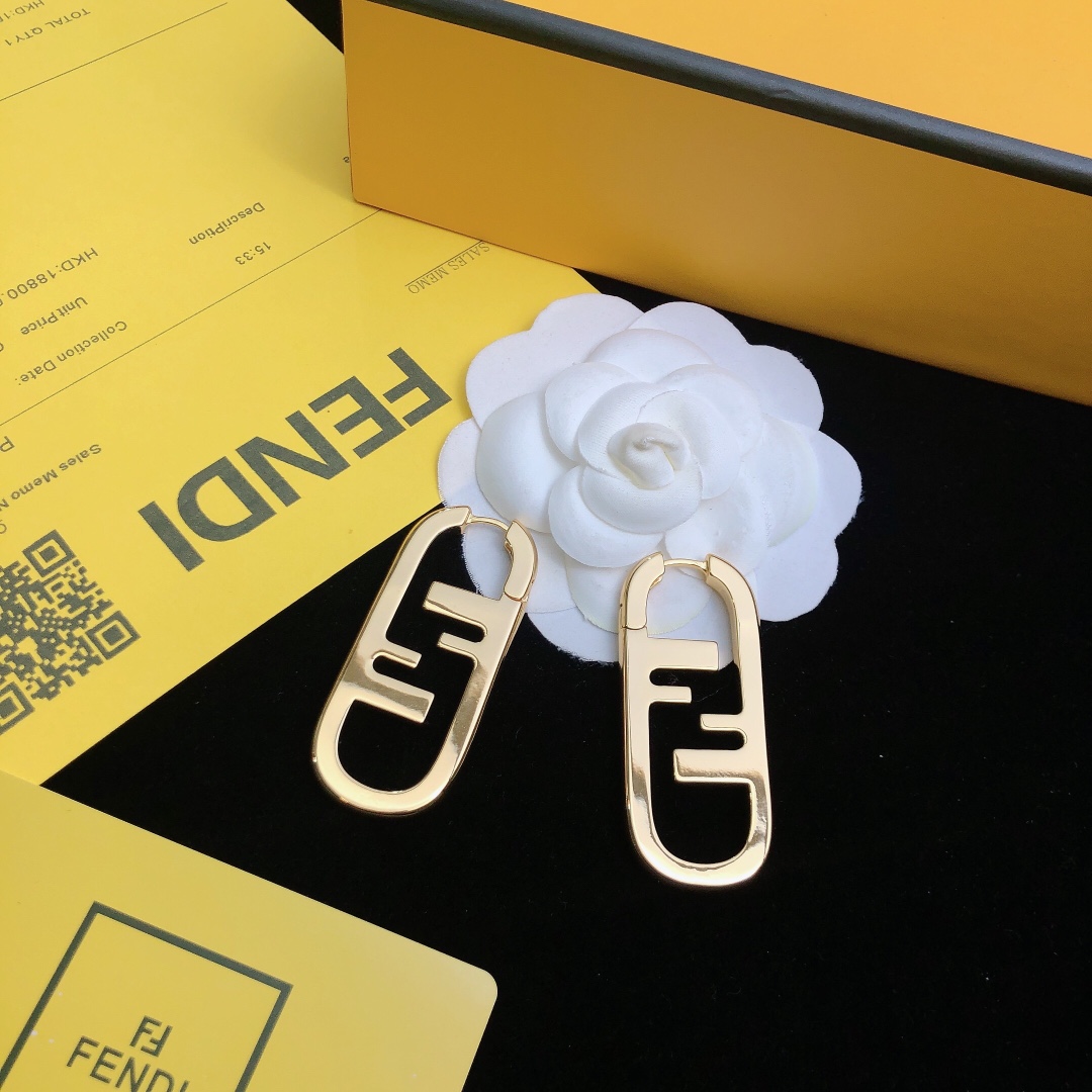 Bagsaaa F**di Logo Earrings