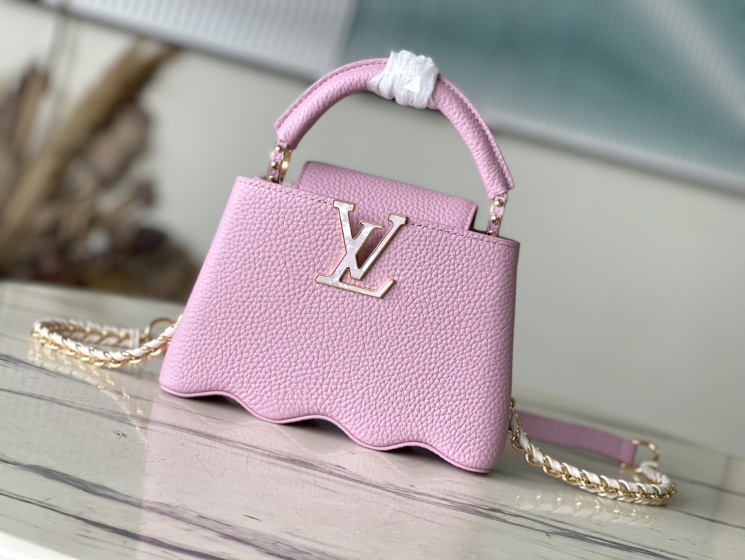 Bagsaaa L0vis Vvtt0n Capucines Mini Light Pink Pink - M22122 - 22cm