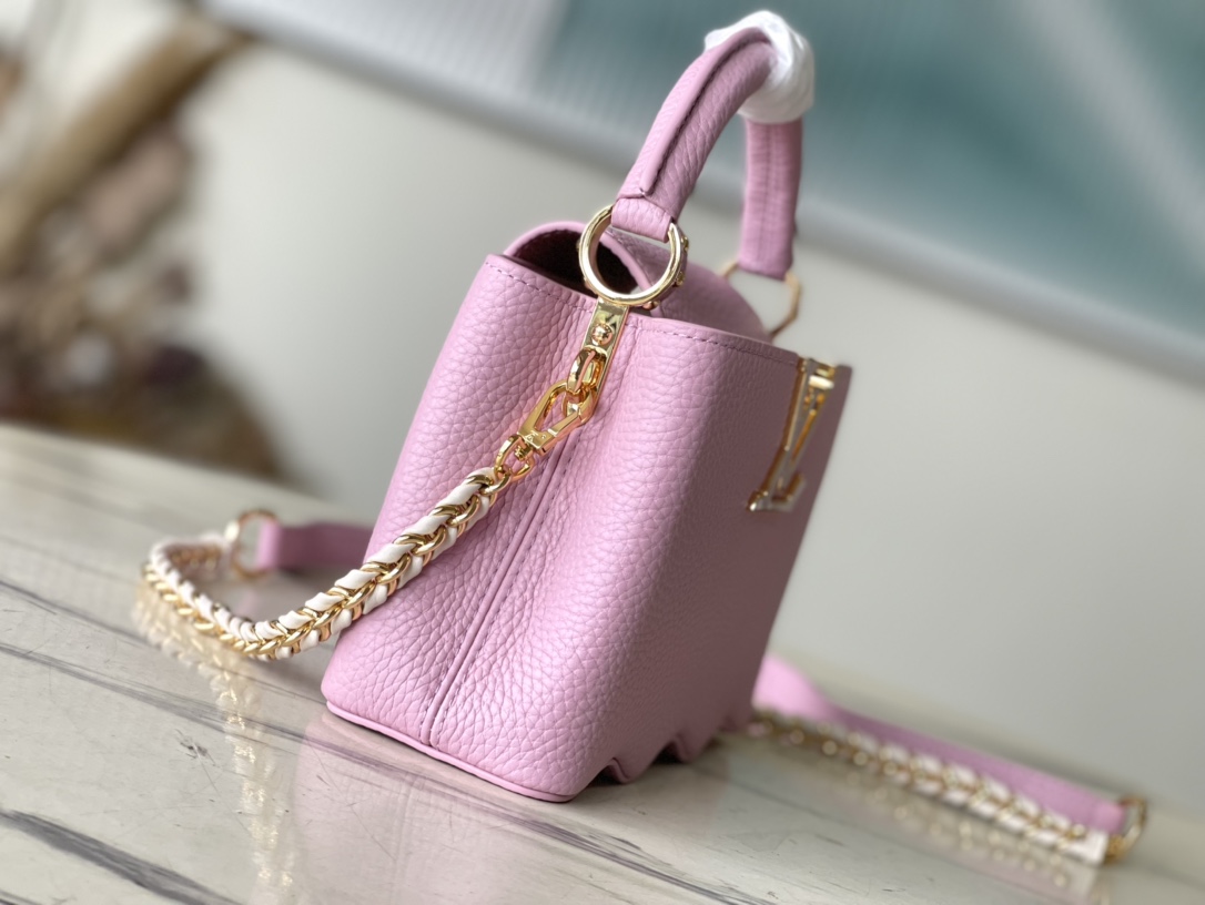Bagsaaa L0vis Vvtt0n Capucines Mini Light Pink Pink - M22122 - 22cm