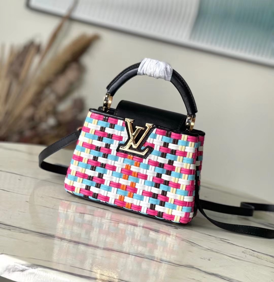 Bagsaaa L0vis Vvtt0n Capucines Multicolor Coated canvas - 21 * 14 * 8 cm