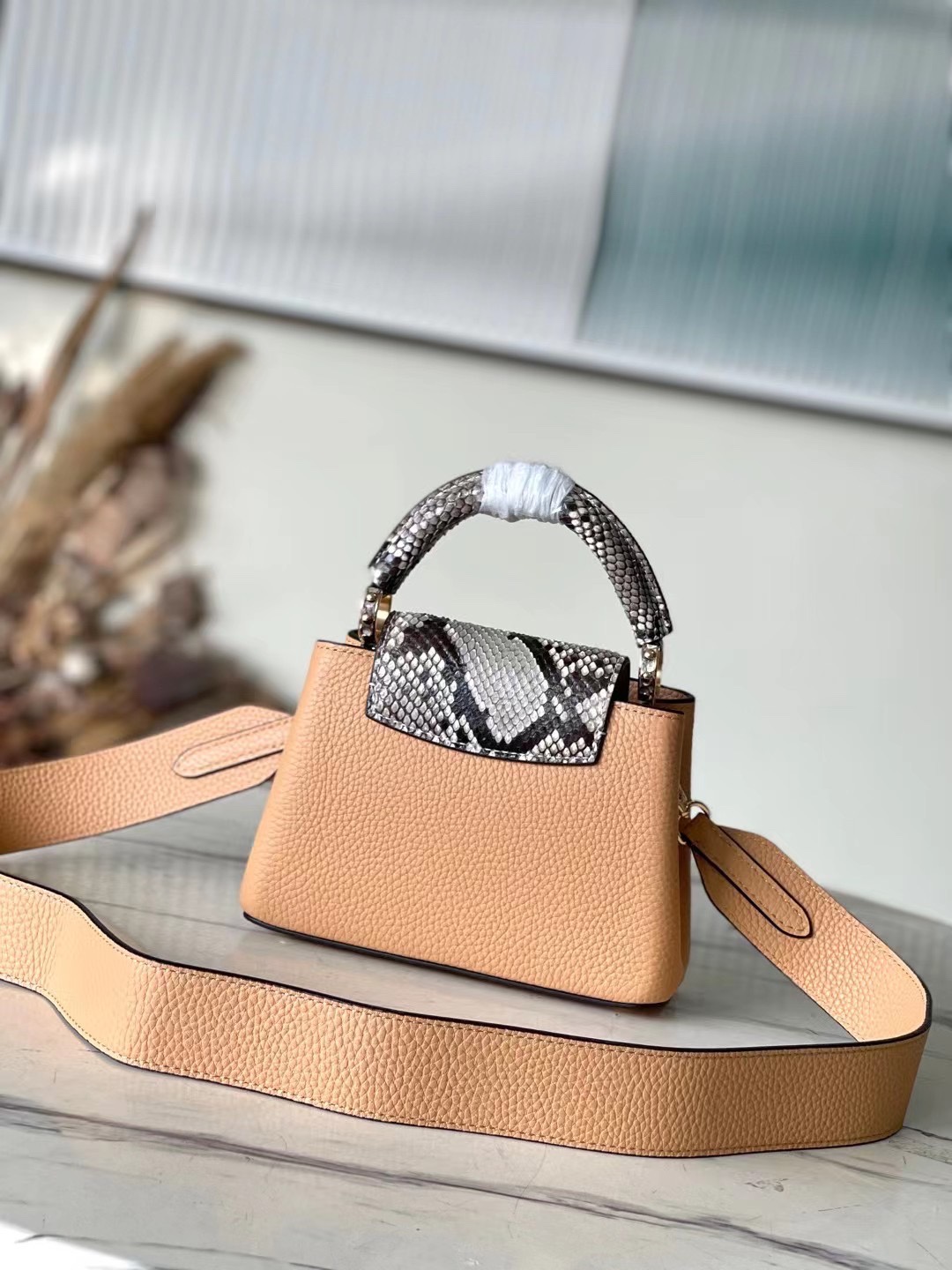 Bagsaaa L0vis Vvtt0n Capucines Arizona Brown - 21 * 14 * 8 cm