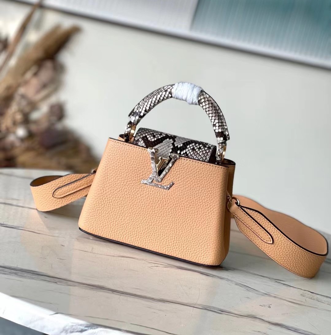 Bagsaaa L0vis Vvtt0n Capucines Arizona Brown - 21 * 14 * 8 cm
