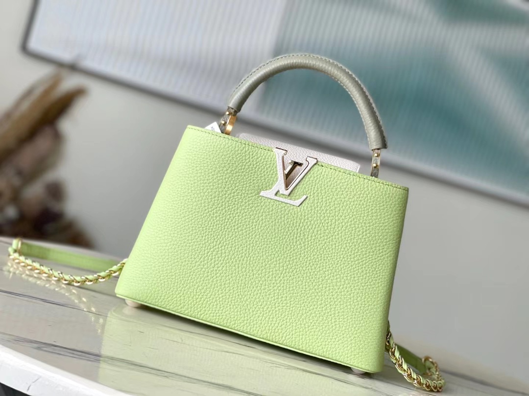 Bagsaaa L0vis Vvtt0n Capucines BB Vert Noto Green - 27 x 18 x 9 cm