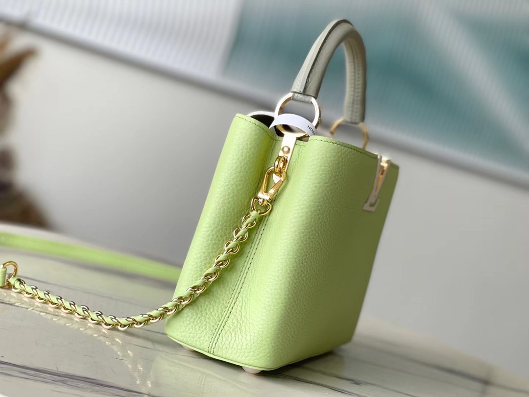 Bagsaaa L0vis Vvtt0n Capucines BB Vert Noto Green - 27 x 18 x 9 cm