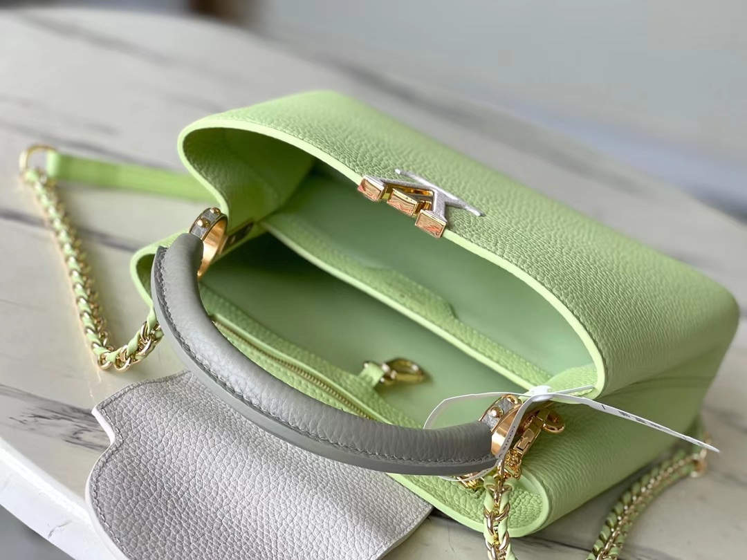 Bagsaaa L0vis Vvtt0n Capucines BB Vert Noto Green - 27 x 18 x 9 cm