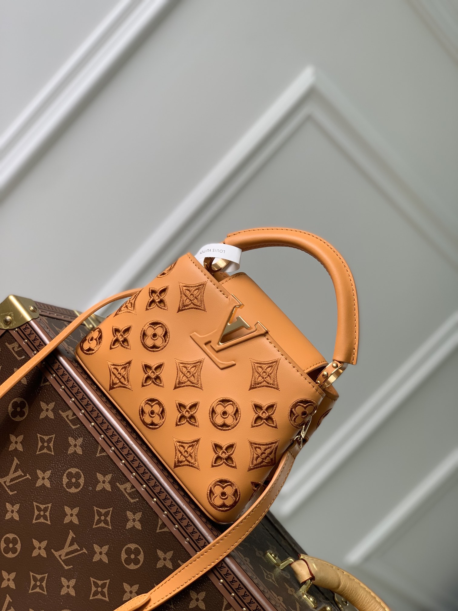 Bagsaaa L0vis Vvtt0n Capucines Mini Brown Monogram - 21x14x8cm
