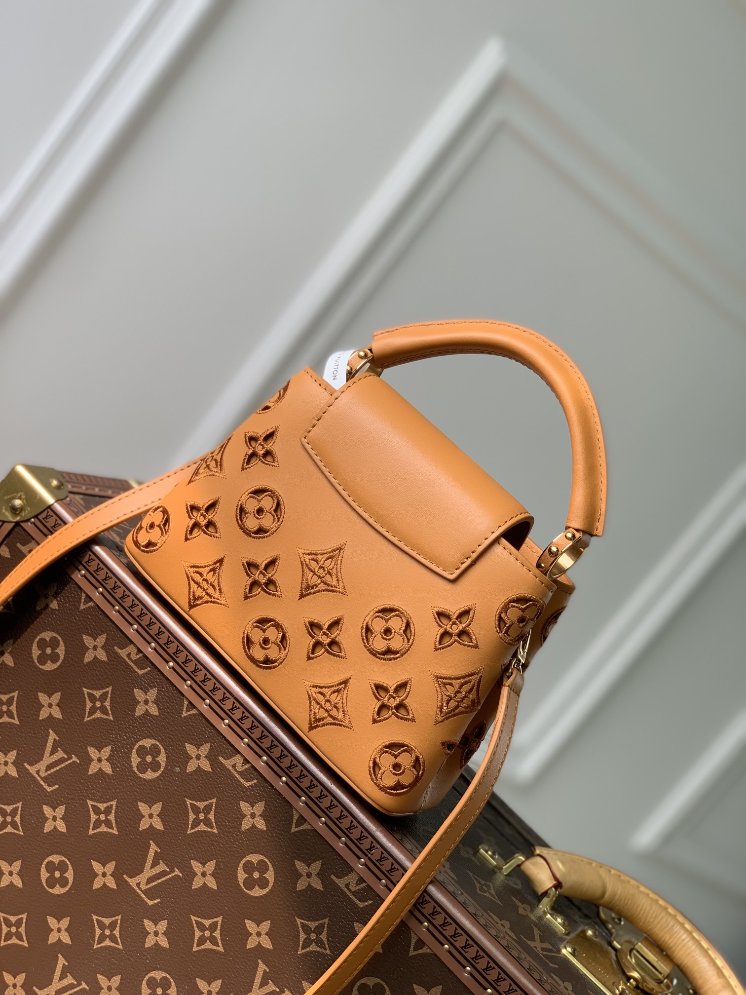 Bagsaaa L0vis Vvtt0n Capucines Mini Brown Monogram - 21x14x8cm