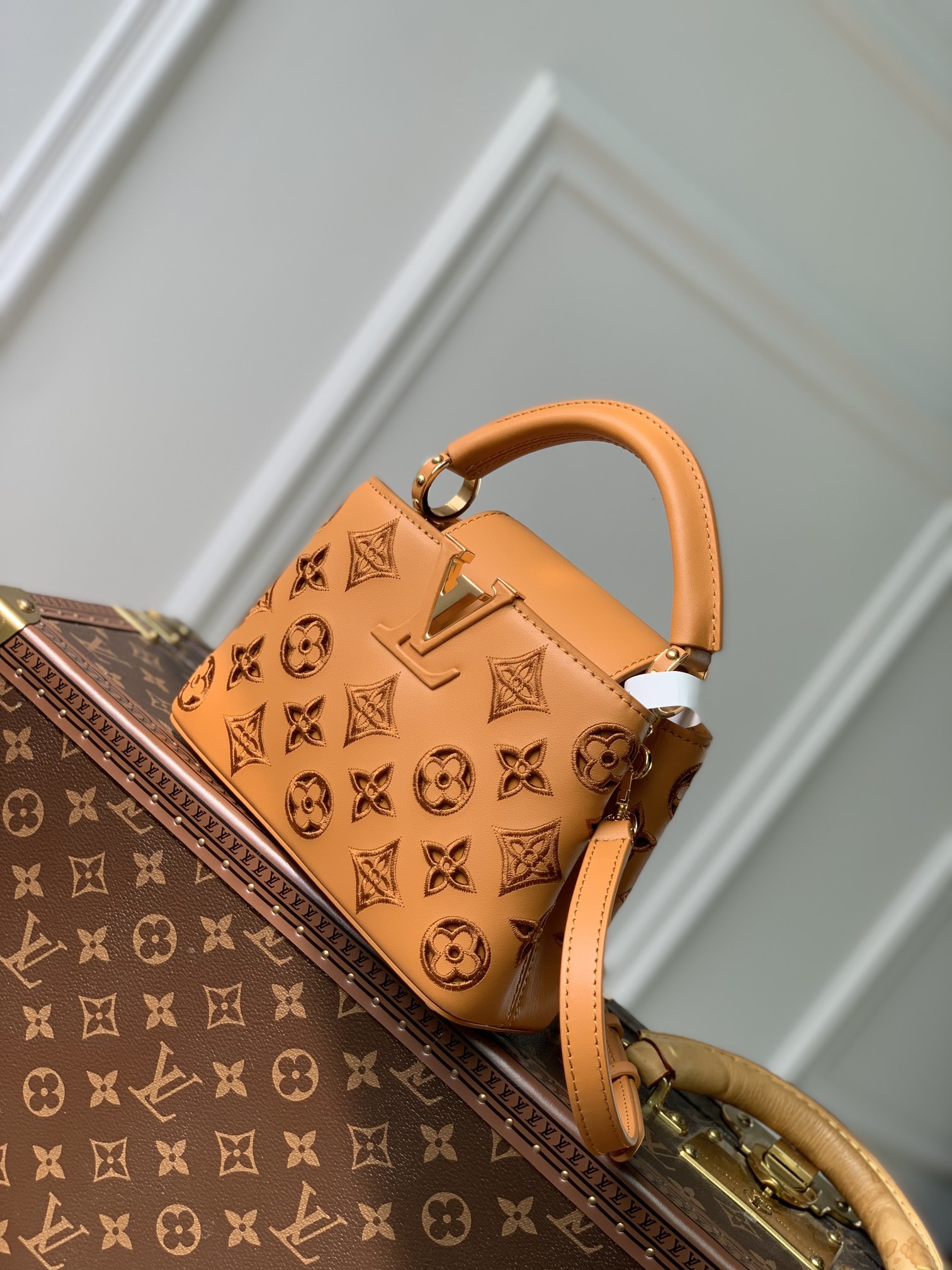 Bagsaaa L0vis Vvtt0n Capucines Mini Brown Monogram - 21x14x8cm