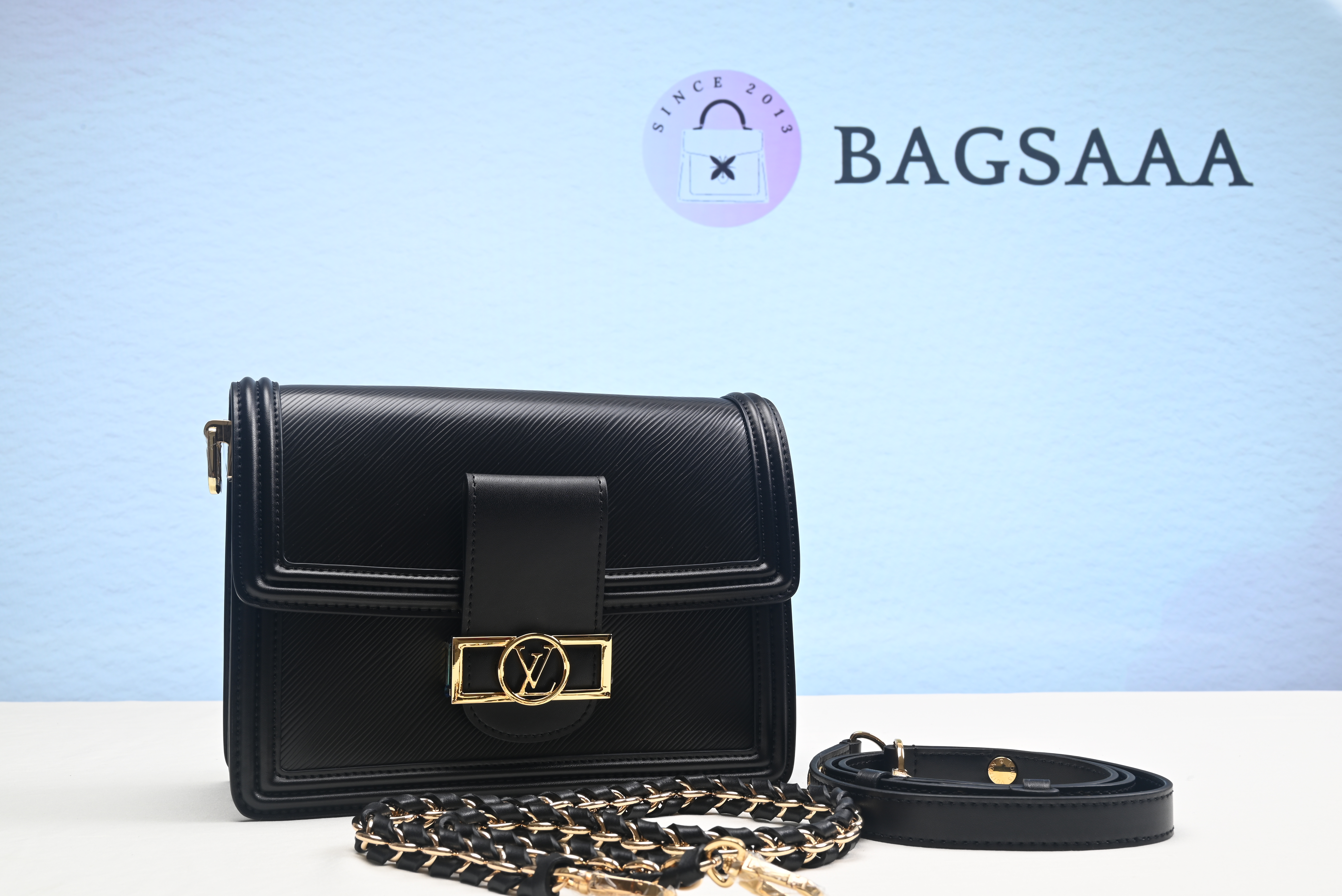 Bagsaaa L0vis Vvtt0n Mini Dauphine Epi Leather Black - 20x16x9cm