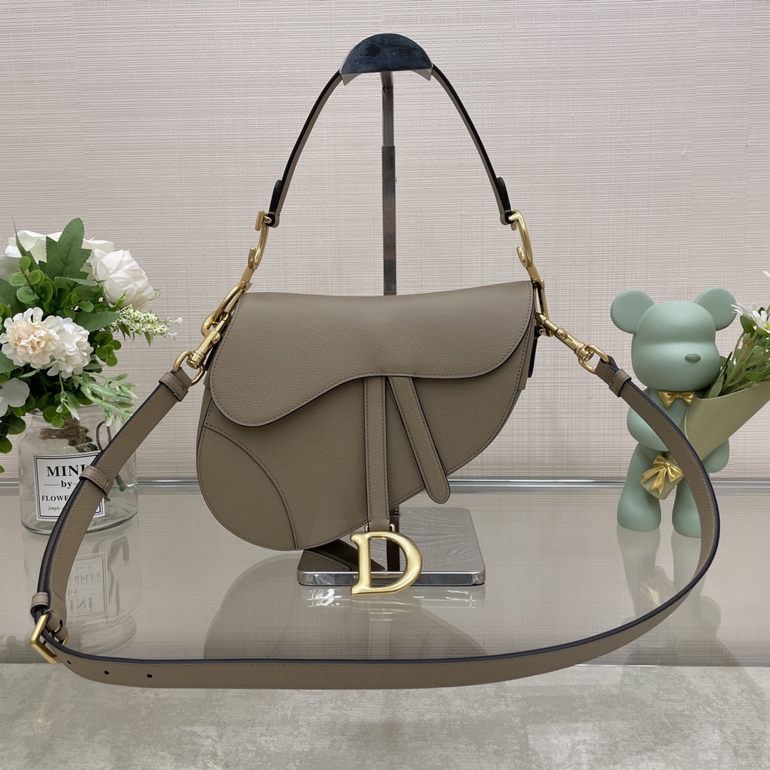 Bagsaaa D10r Saddle Grey Bag - 25.5x20x6.5cm