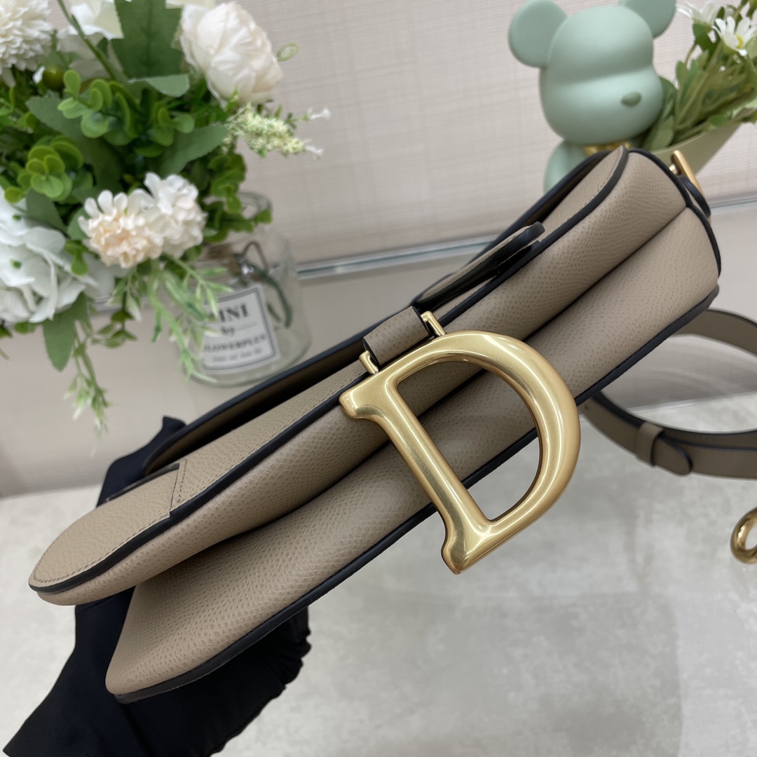Bagsaaa D10r Saddle Grey Bag - 25.5x20x6.5cm