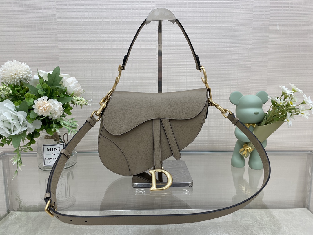 Bagsaaa D10r Saddle Grey Bag - 25.5x20x6.5cm