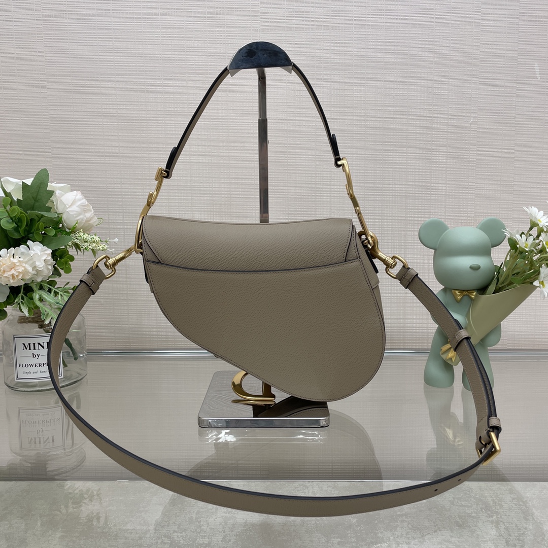 Bagsaaa D10r Saddle Grey Bag - 25.5x20x6.5cm