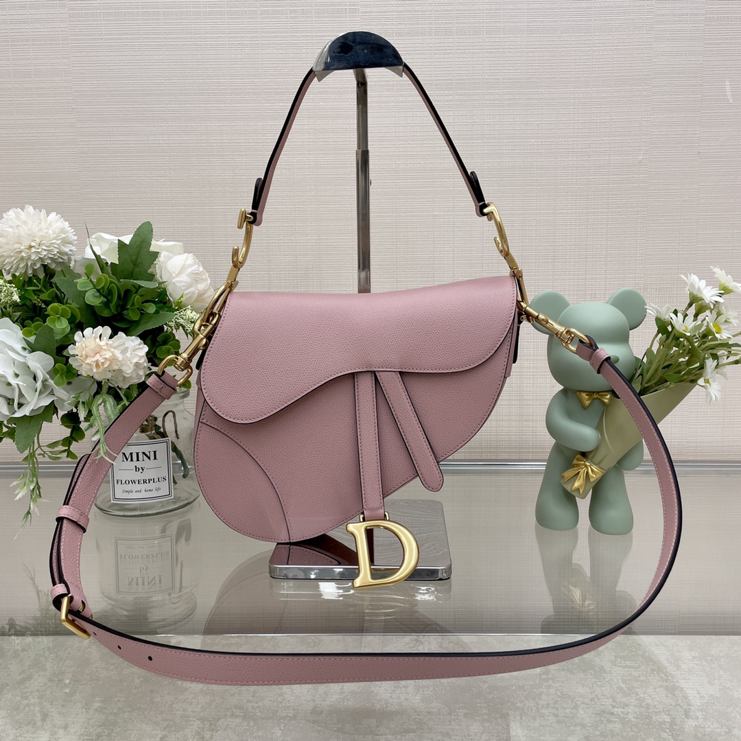 Bagsaaa D10r Saddle Pink Bag - 25.5x20x6.5cm