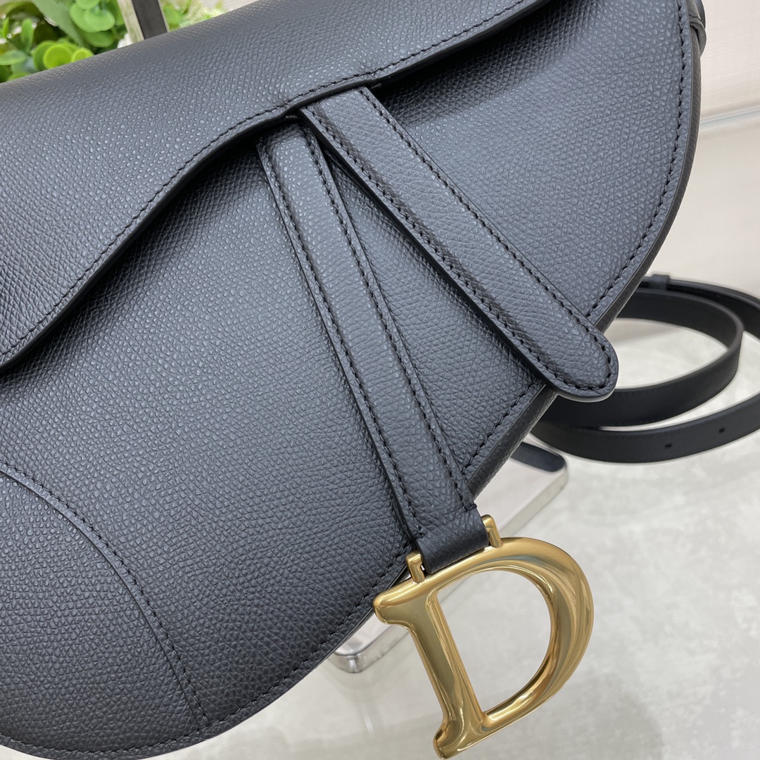 Bagsaaa D10r Saddle Black Bag - 25.5x20x6.5cm