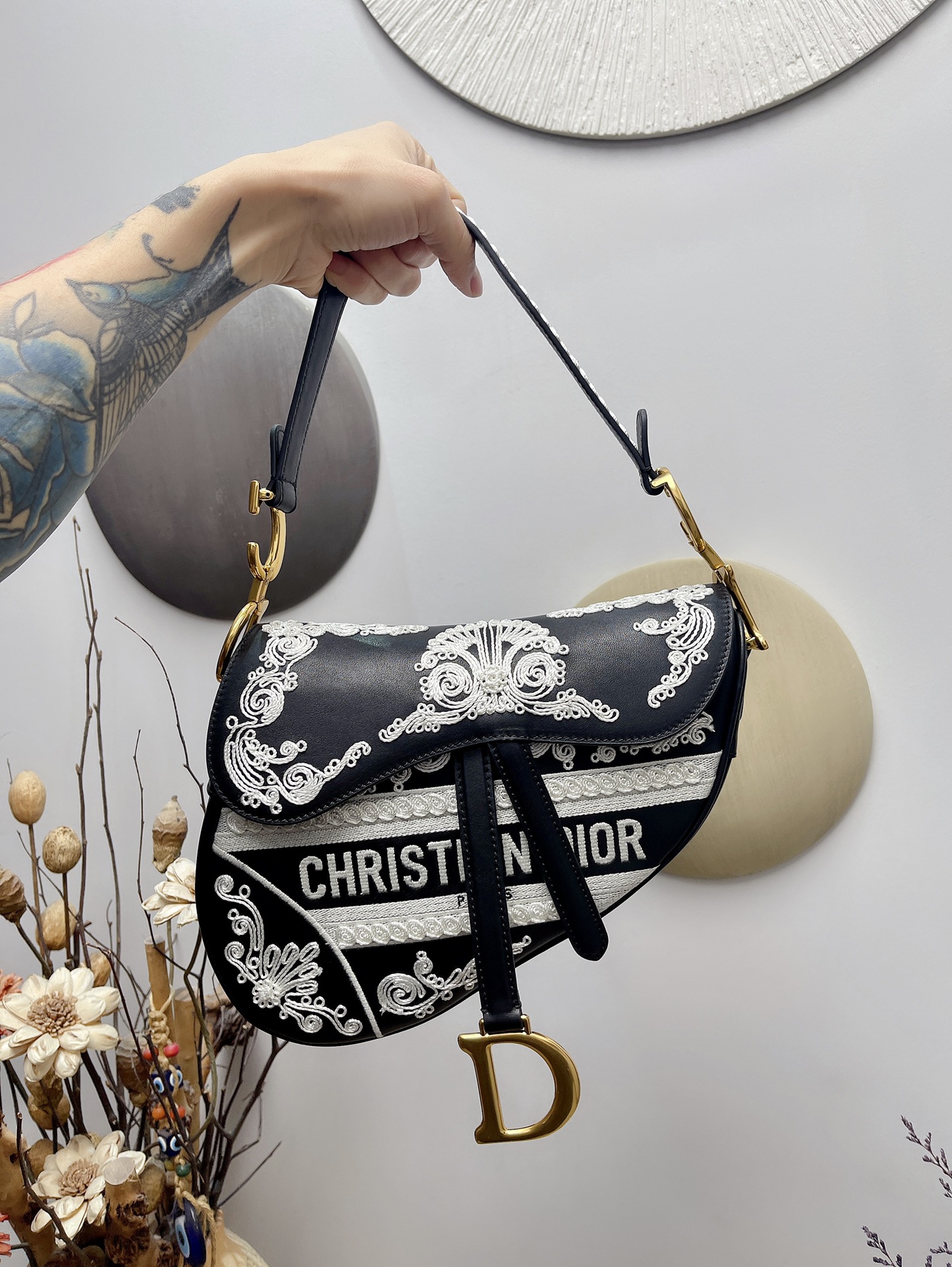 Bagsaaa D10r Saddle Maria Grazia Chiuri Bag - 25.5 x 20 x 6.5