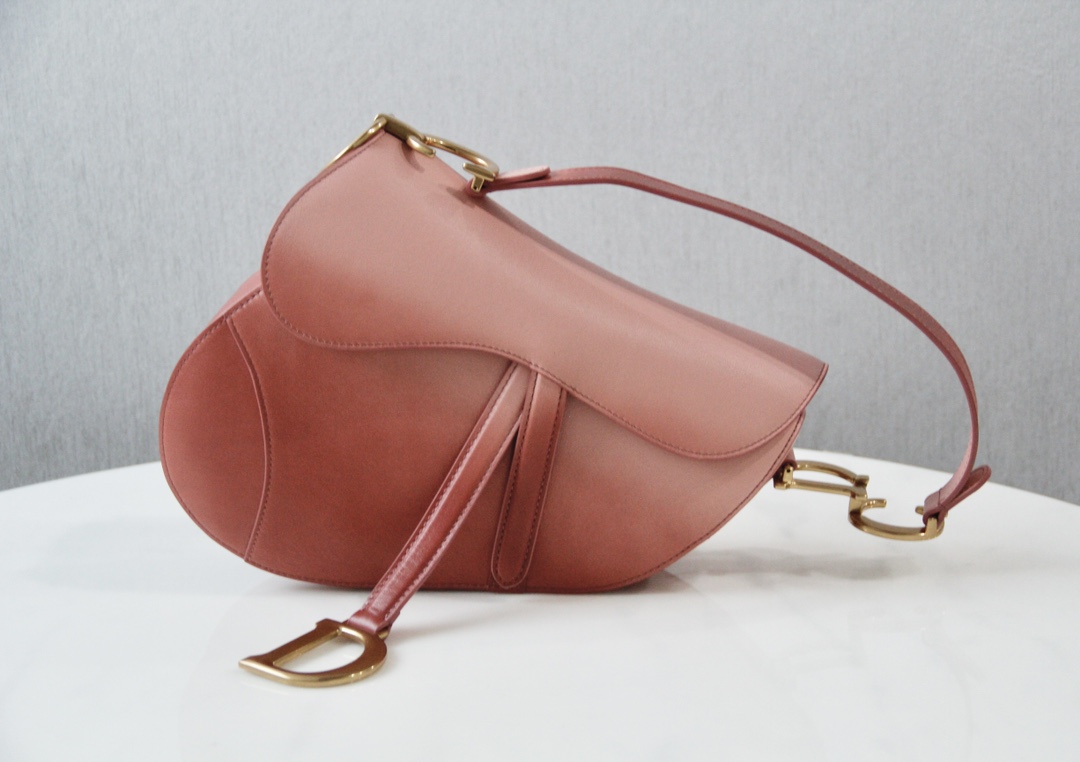 Bagsaaa D10r Saddle Ombre Red Leather - 25.5 x 20 x 6.5 cm