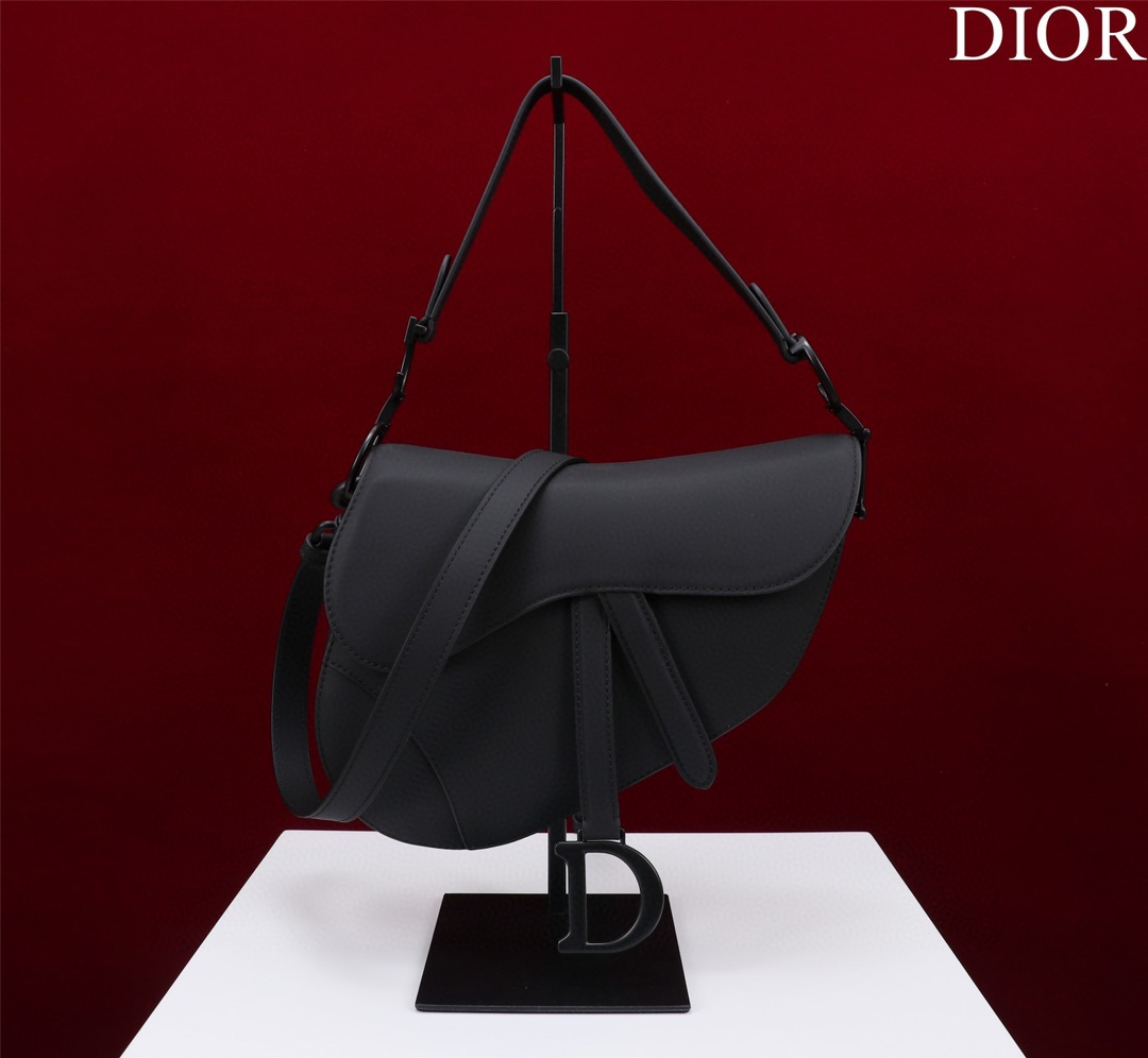 Bagsaaa D10r All Black Saddle Bag - 25.5 x 20 x 6.5 cm