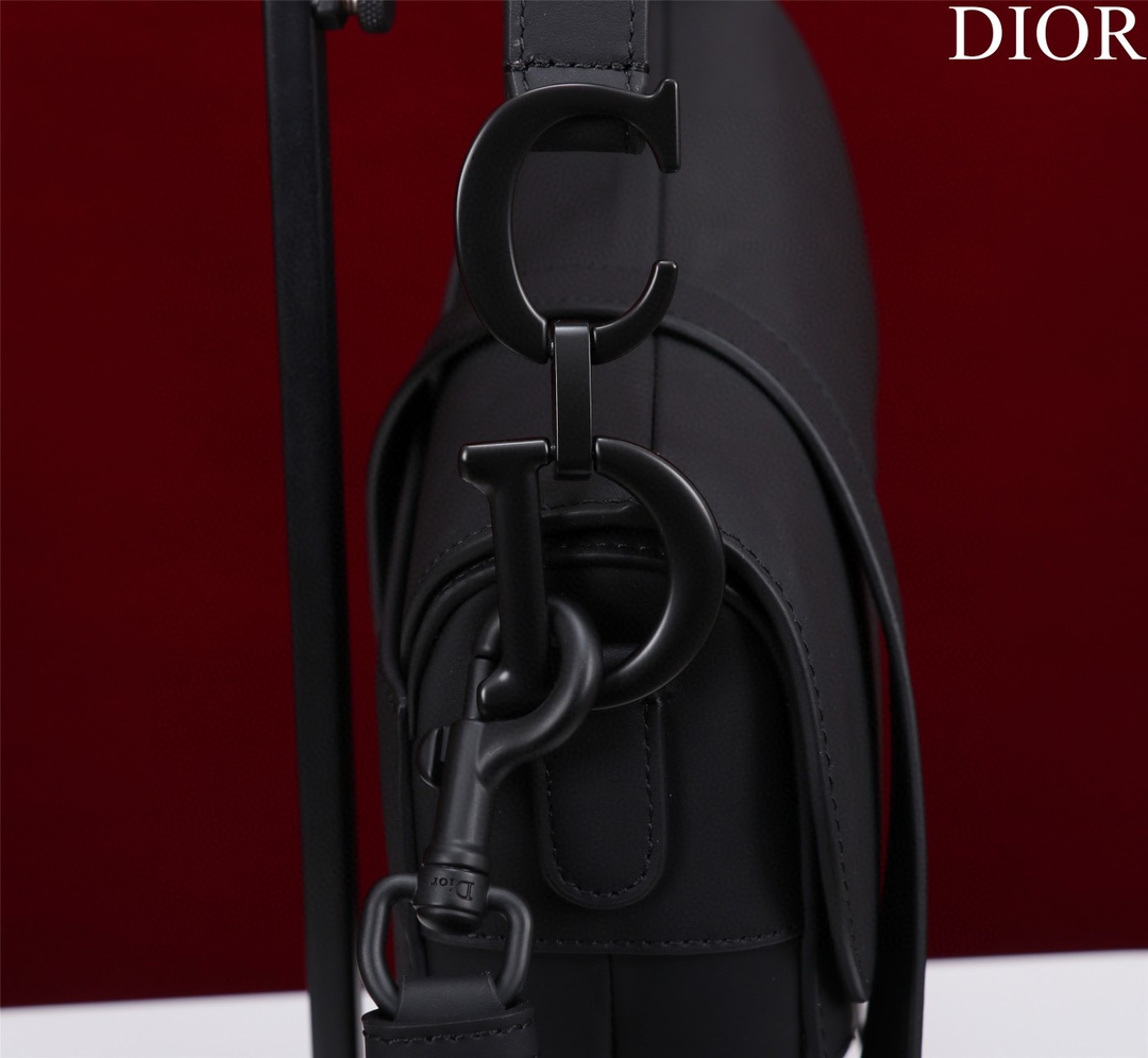 Bagsaaa D10r All Black Saddle Bag - 25.5 x 20 x 6.5 cm