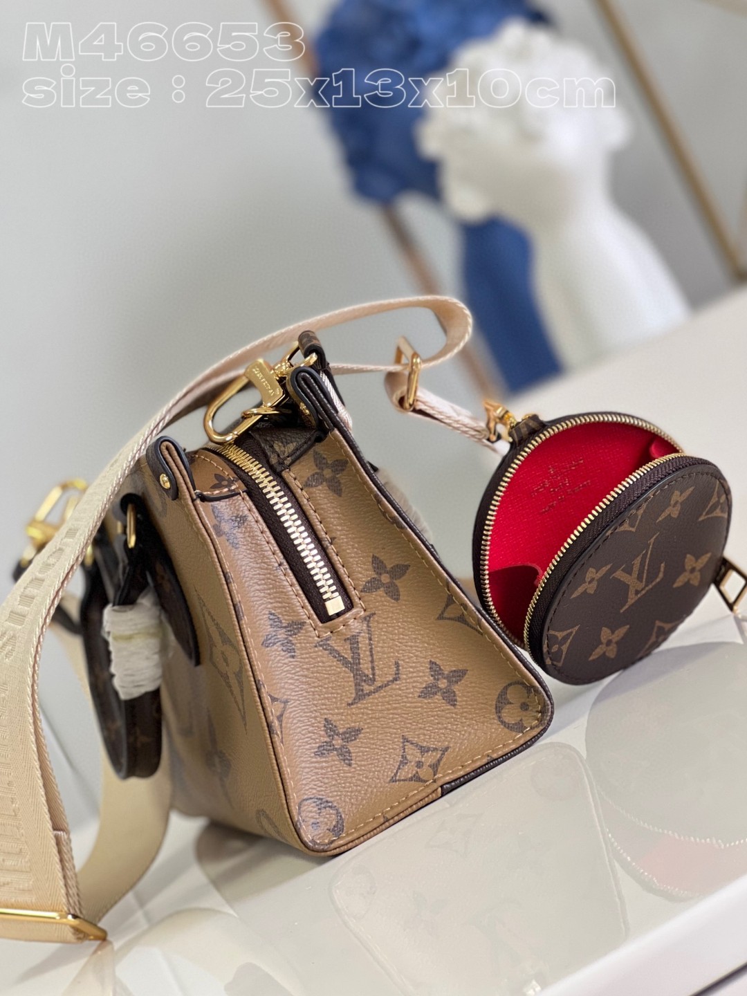 Bagsaaa L0vis Vvtt0n OnTheGo East West - M46653 - 25 x 13 x 10 cm