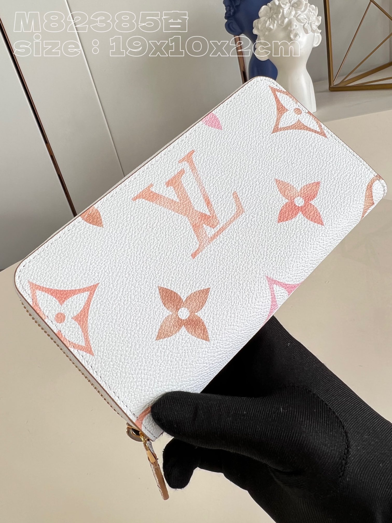 Bagsaaa L0vis Vvtt0n Zippy Wallet Beige - M82385 - 19.5 x 10.5 x 2.5 cm