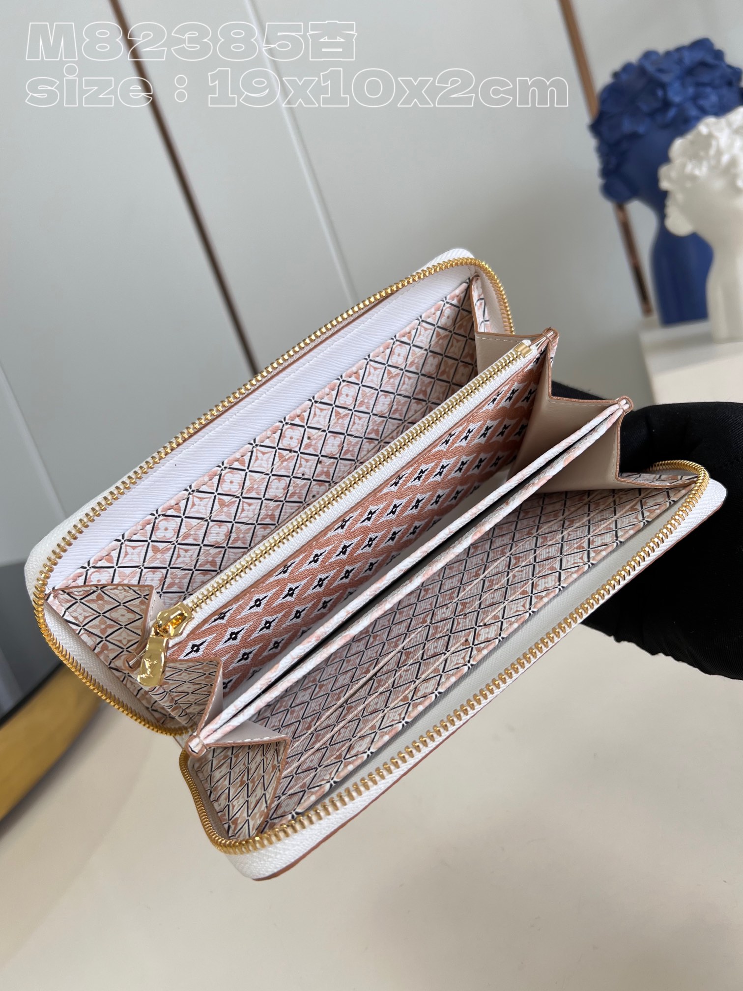 Bagsaaa L0vis Vvtt0n Zippy Wallet Beige - M82385 - 19.5 x 10.5 x 2.5 cm