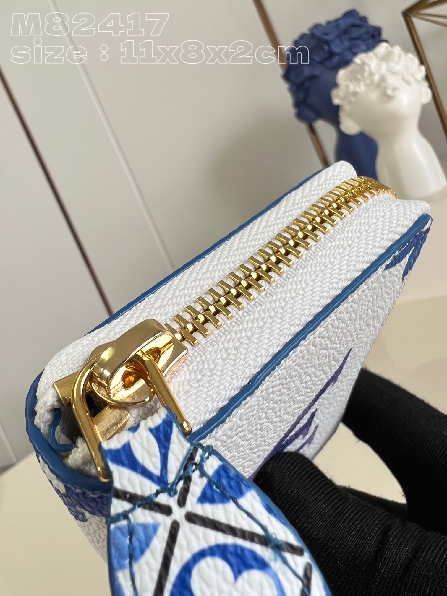 Bagsaaa L0vis Vuittton Zippy Coin Purse Blue - M82417 - 11cm