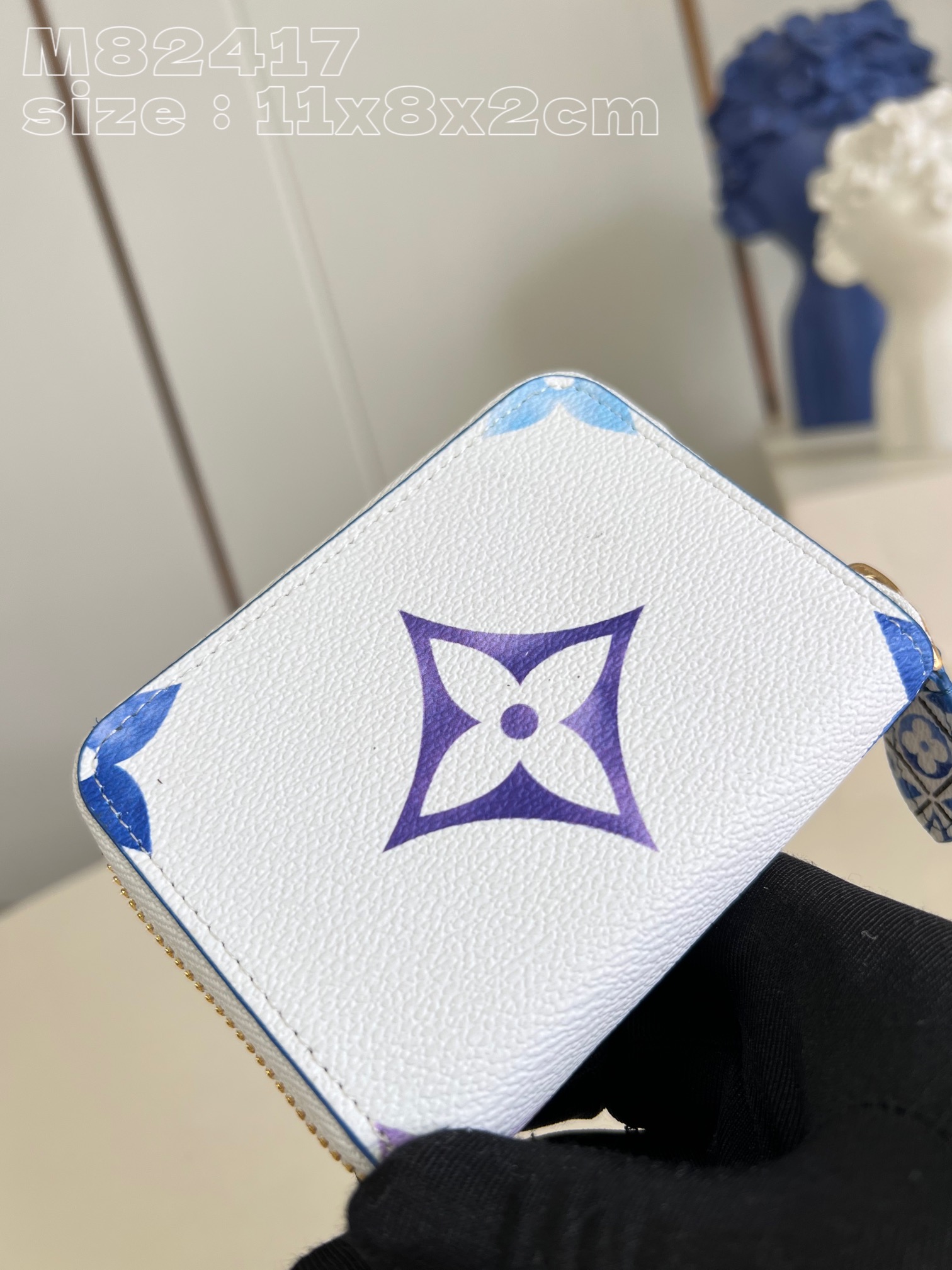 Bagsaaa L0vis Vuittton Zippy Coin Purse Blue - M82417 - 11cm