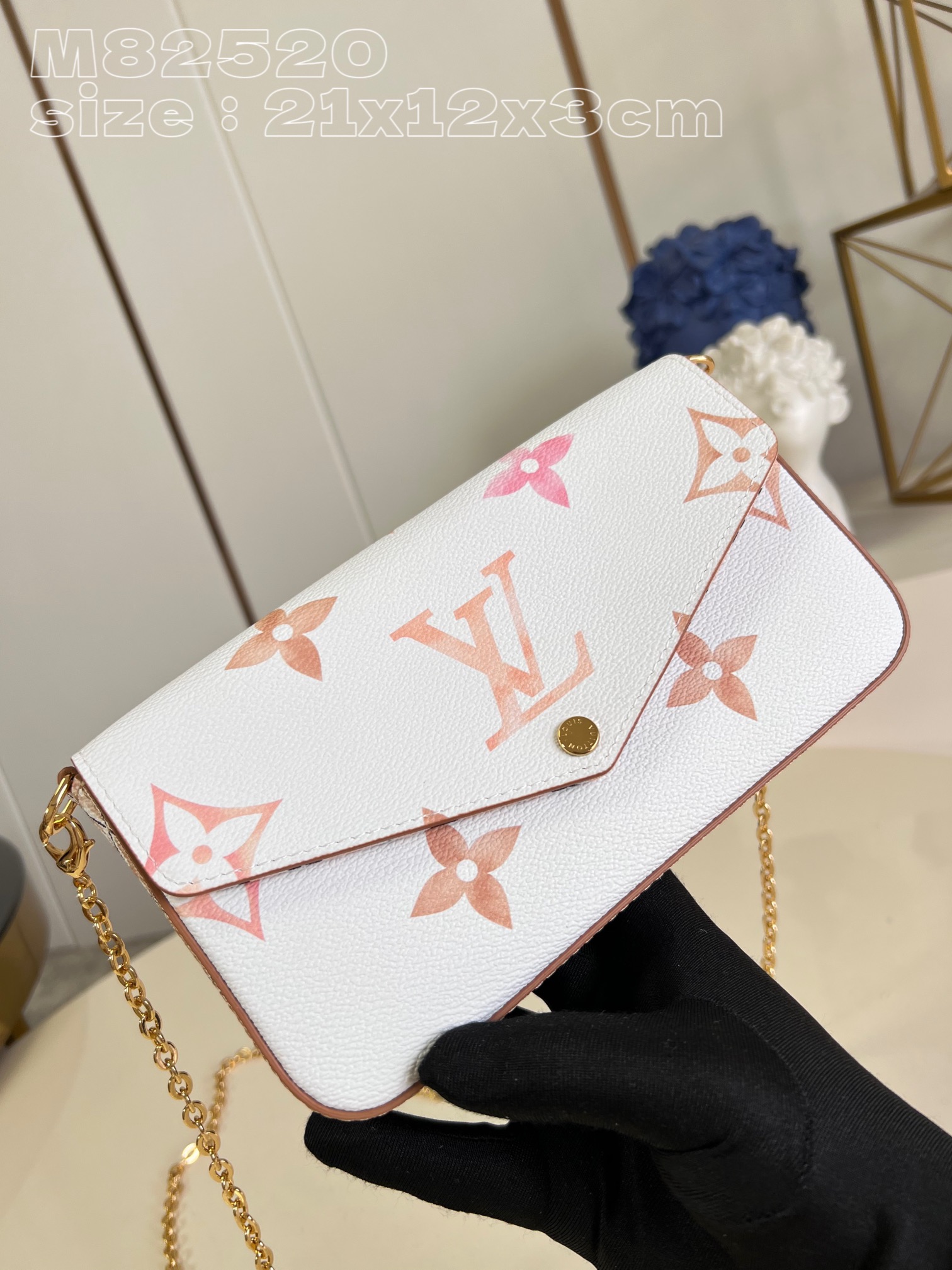 Bagsaaa Felicie Pochette Bag Beige - M82520 - 21 x 12 x 3 cm