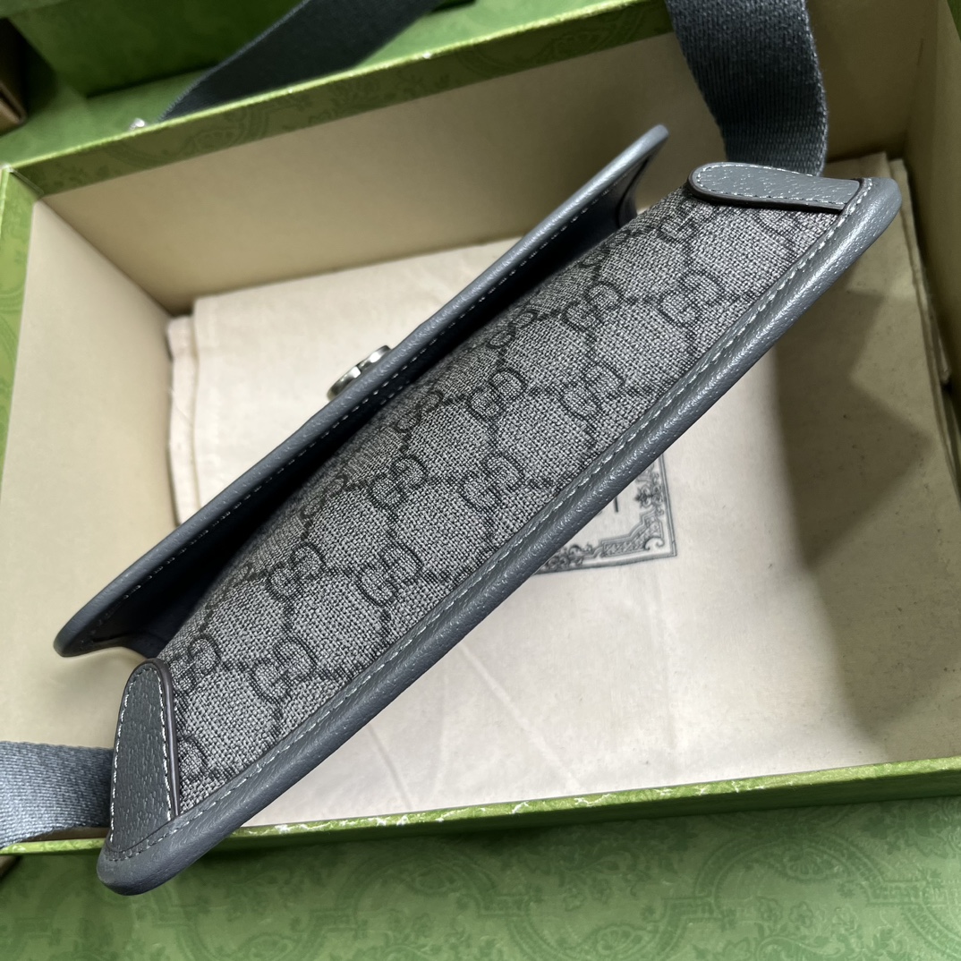Bagsaaa Gvc*1 Ophidia GG grey belt bag - 24x17x4cm