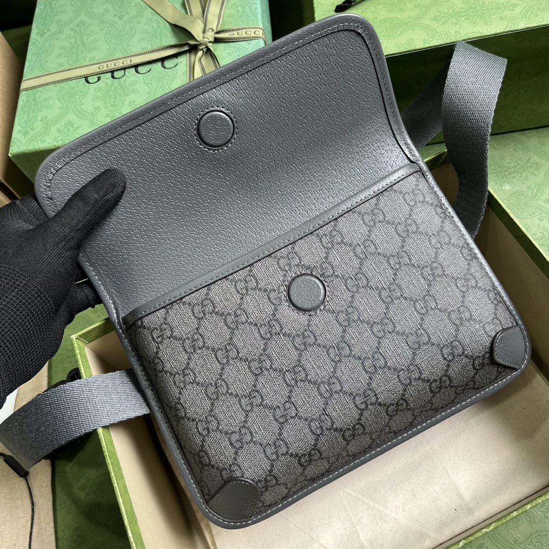 Bagsaaa Gvc*1 Ophidia GG grey belt bag - 24x17x4cm