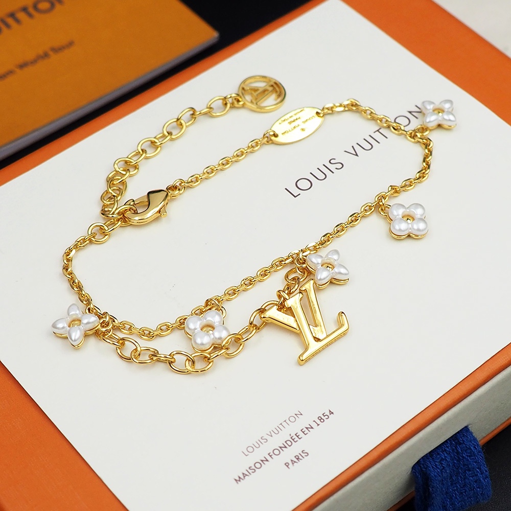 Bagsaaa L0vis Vvtt0n Floragram Bracelet