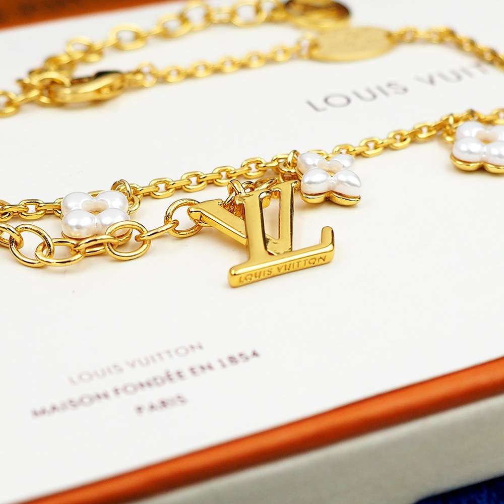 Bagsaaa L0vis Vvtt0n Floragram Bracelet