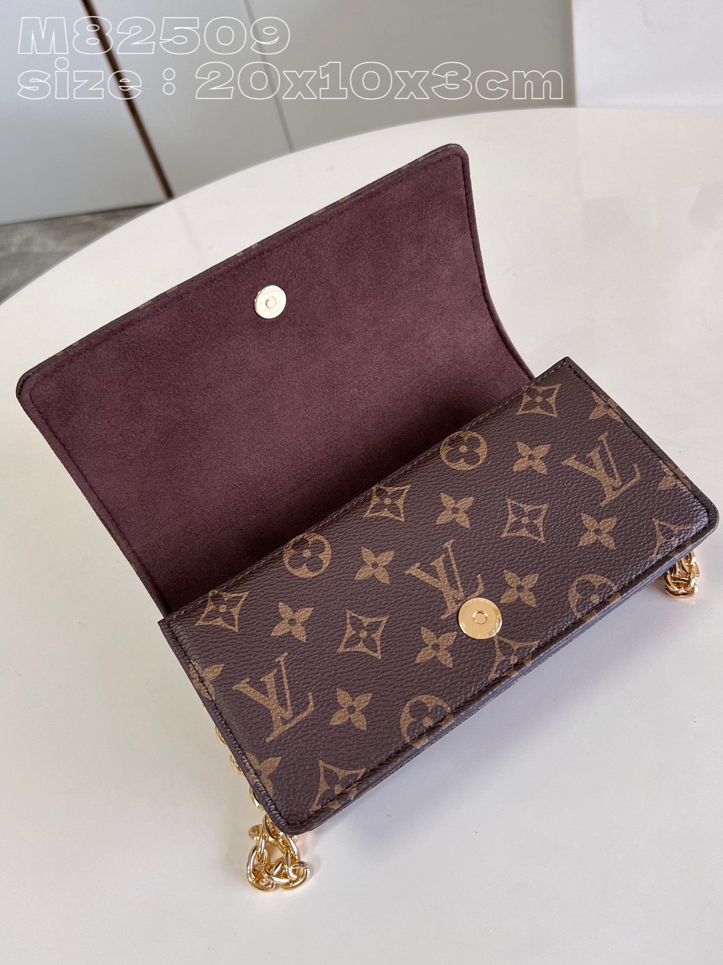 Bagsaaa L0vis Vvtt0n Lily wallet on chain monogram - 20.5x10x3.5cm