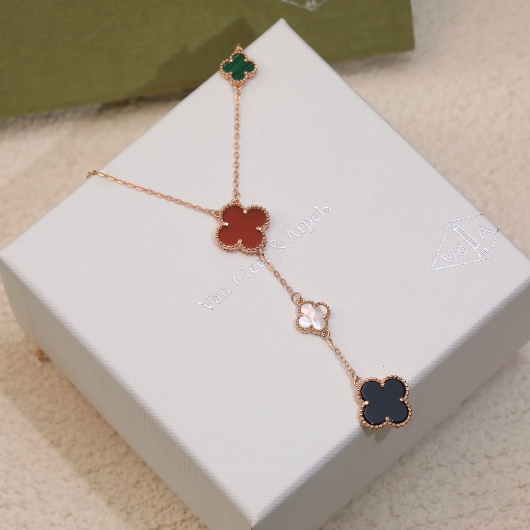 Bagsaaa V*n Cl**f & Arp*1s Alhambra Neckalce 5 motif