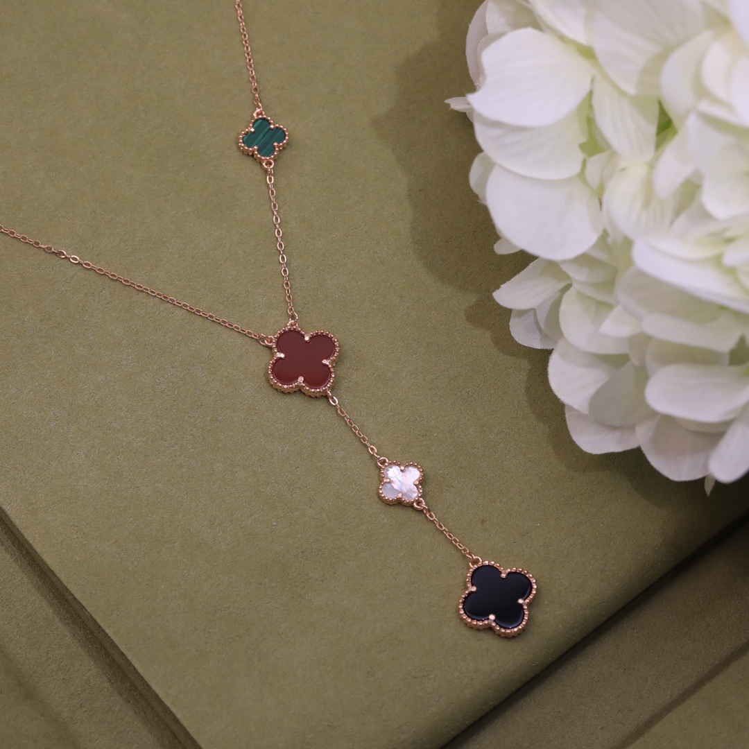 Bagsaaa V*n Cl**f & Arp*1s Alhambra Neckalce 5 motif