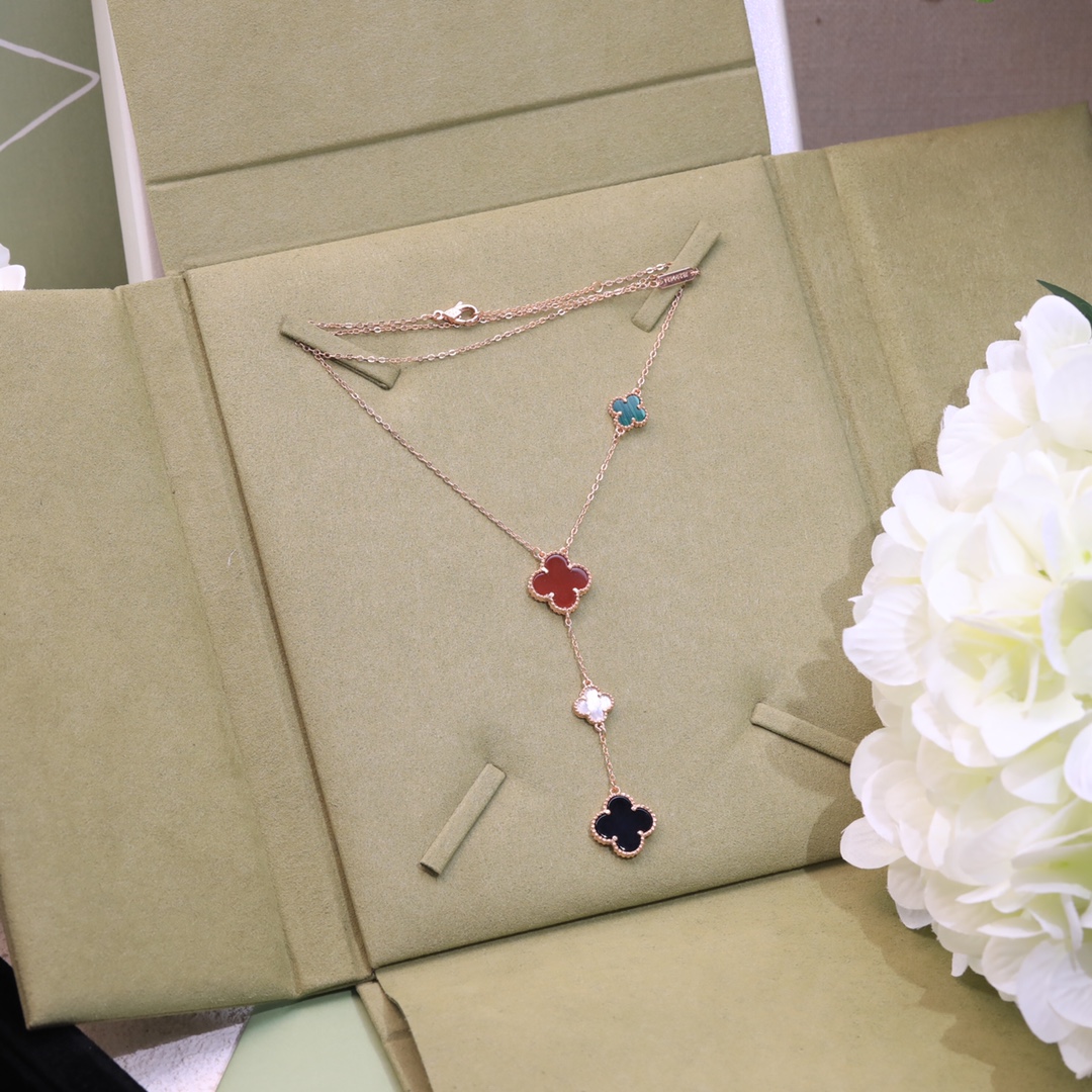 Bagsaaa V*n Cl**f & Arp*1s Alhambra Neckalce 5 motif
