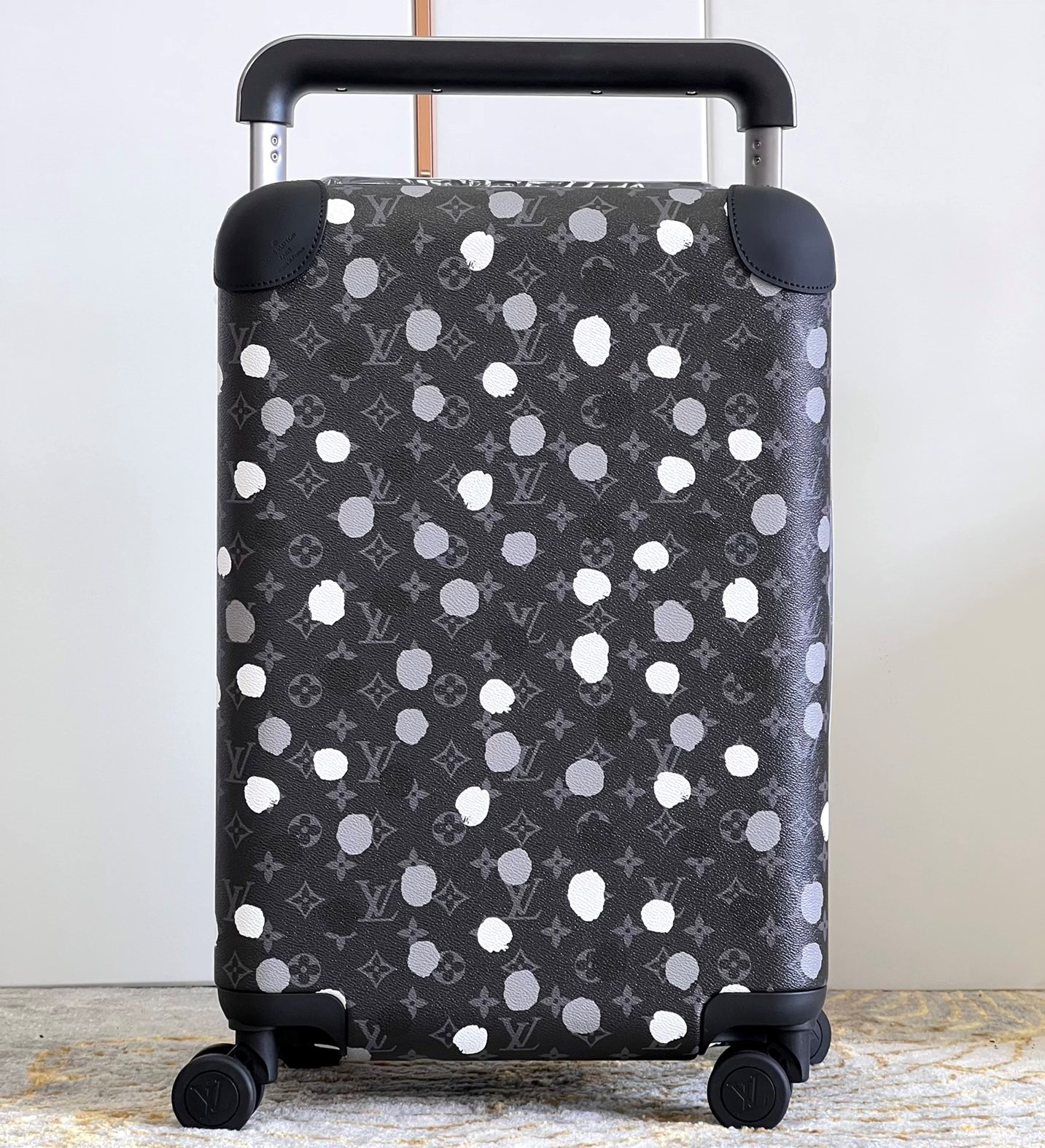 Bagsaaa L0vis Vvtt0nLV x YK Horizon 55 Black and silver Rolling Luggage - M10122 