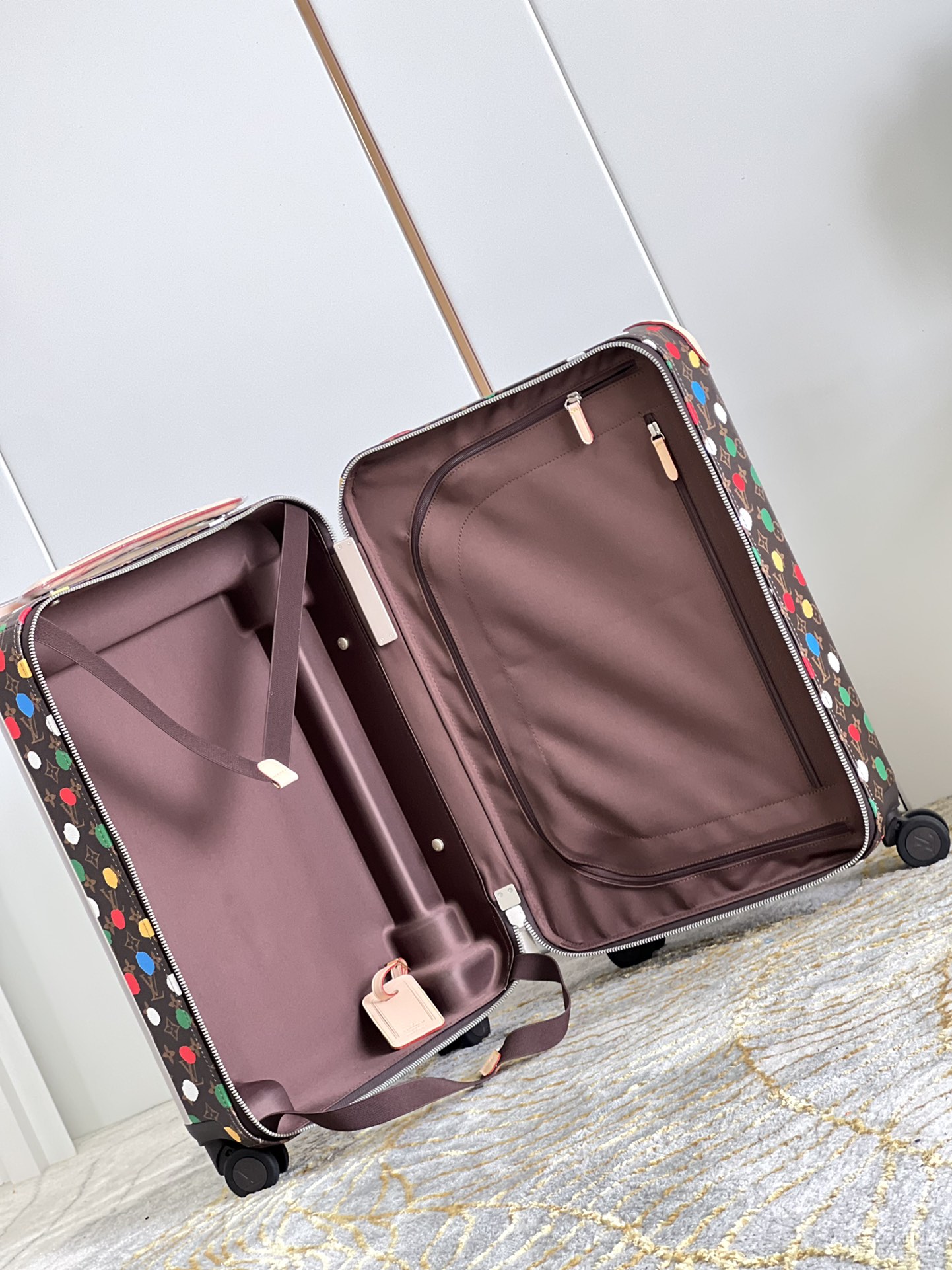 Bagsaaa L0vis Vvtt0n LV x YK Horizon 55 Monogram canvas 3D Painted Dots Rolling Luggage - M10118