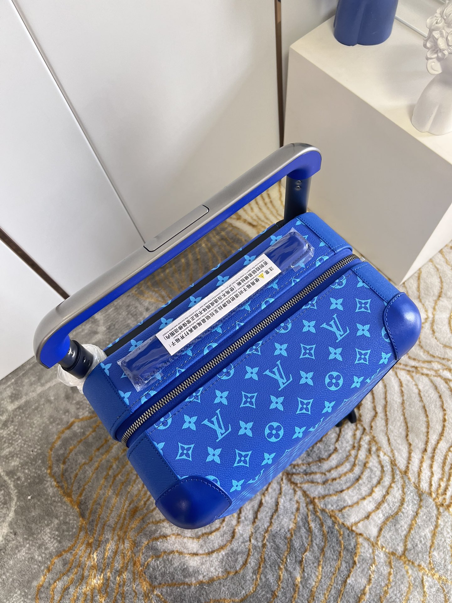 Bagsaaa L0vis Vvtt0n Rolling Luggage Horizon 55 Blue Monogram