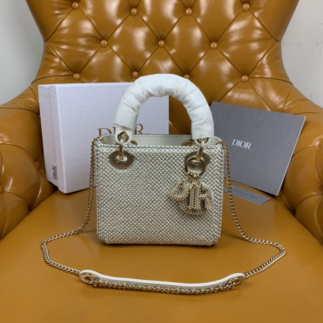Bagsaaa D10r Mini Lady White Resin Pearl - 17cm