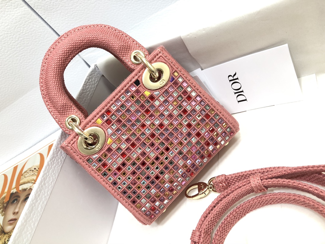 Bagsaaa D10r Lady Micro Pink Metallic - 12 x 10.2 x 5 cm