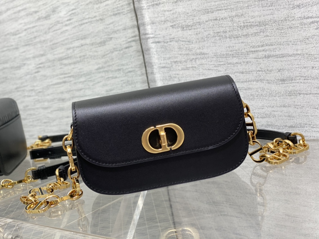 Bagsaaa D10r Montaigne Messenger Black Bag - 18*4.5*10cm